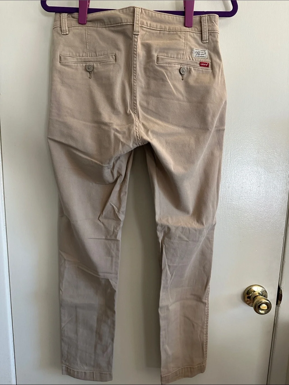 Levi's Beige Slim Taper Chino Pants